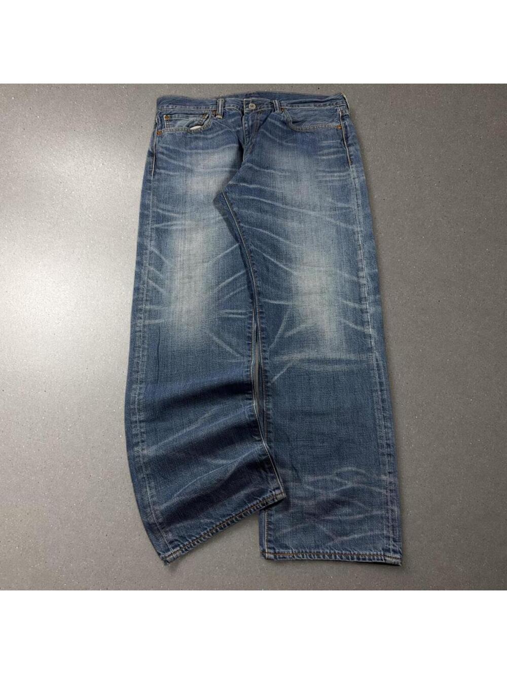 Y2K Grunge Rockstar Archive Levi’s 504 Straight Leg Faded Jeans - Fits 34x29!